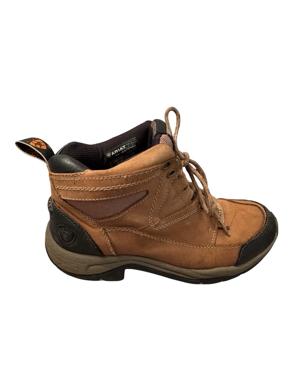 Ariat Terrain ATS Women’s Hiking Boot 6.5B Tan Brown Leather - Picture 4 of 16